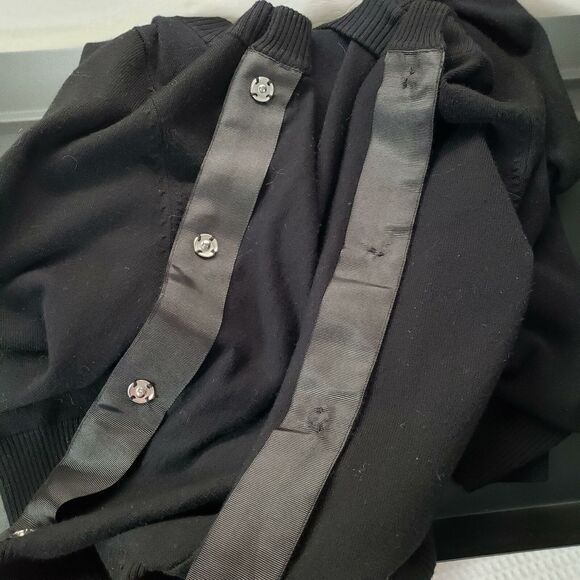 Colour Works Snap Front Sweater Medium Embellished Snaps Vintage - Picture 8 of 11